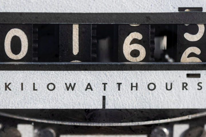 An old electricity meter